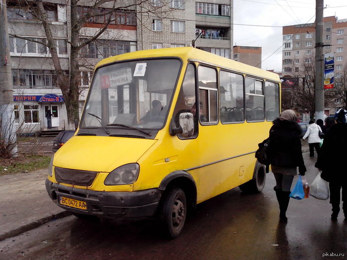 I was always afraid to ride on gazelles, minibuses, but I did not dare to ride on such a miracle of the Ukrainian automobile industry - Pictures and photos