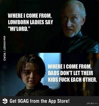 Тайвин и Арья (9gag)