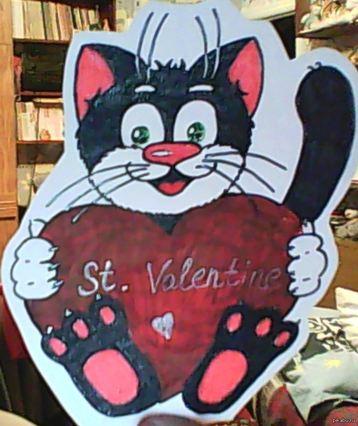 Все так носятся со всеми этими валентинками.. Решила, что тоже, наверное, стоит "сварганить" открыточку (да-да, рисовать не уме