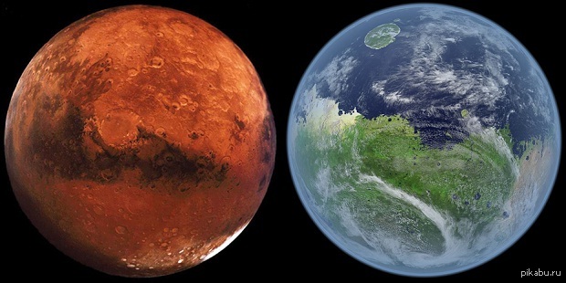Как выглядел бы Марс, если бы на нем была жизнь.
