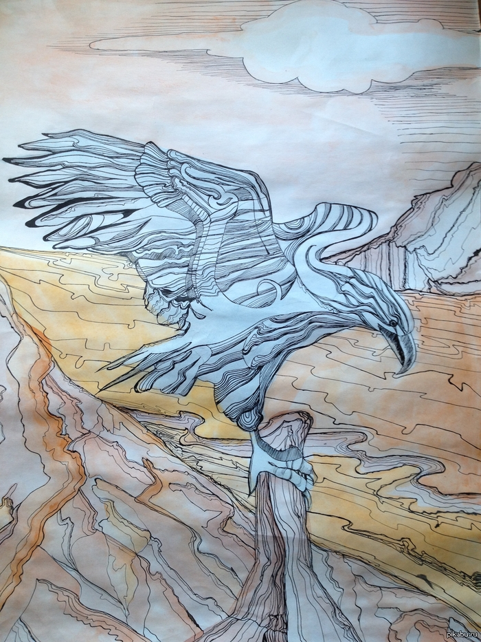 Орел на Формате А2.