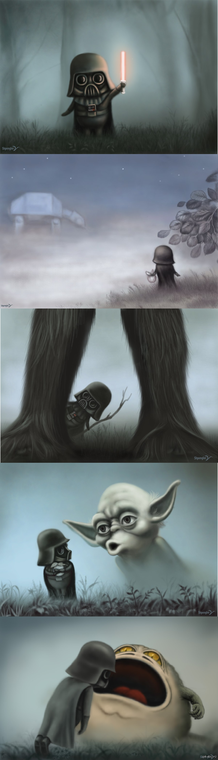 Darth Vader in the fog (   )