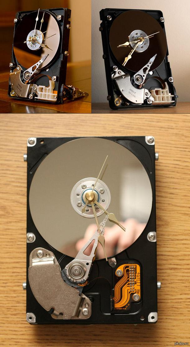 Desktop clock from HDD - Pictures and photos