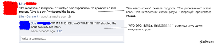 Мастерский комментарий на пост ТП