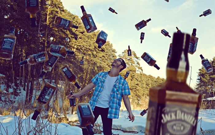 Some people don't need much to be happy - Jack daniels, Alcohol, Happiness