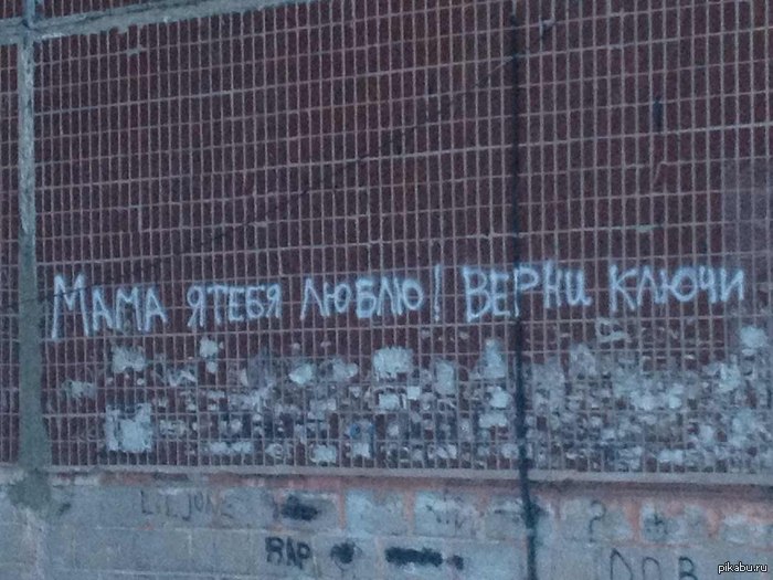 Here is such an inscription recently appeared on my house))) Love your mothers - NSFW, My, , My, Children