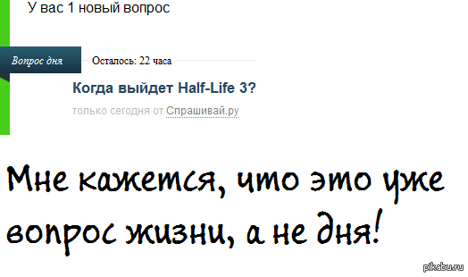 Уже даже на sprashivai.ru не могут дождаться)