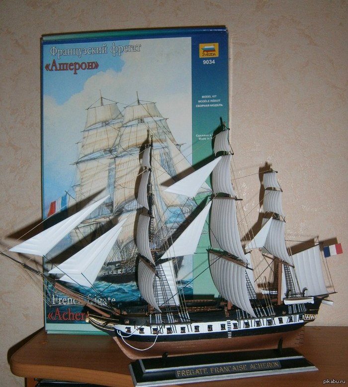 Французский фрегат "ASHERON" (Сборная модель ЗВЕЗДА)