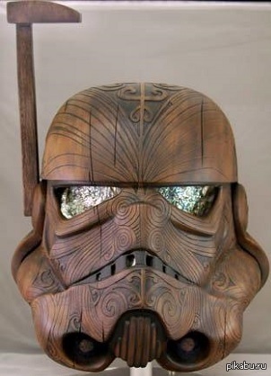 Шлем штурмовика в стиле Маори.