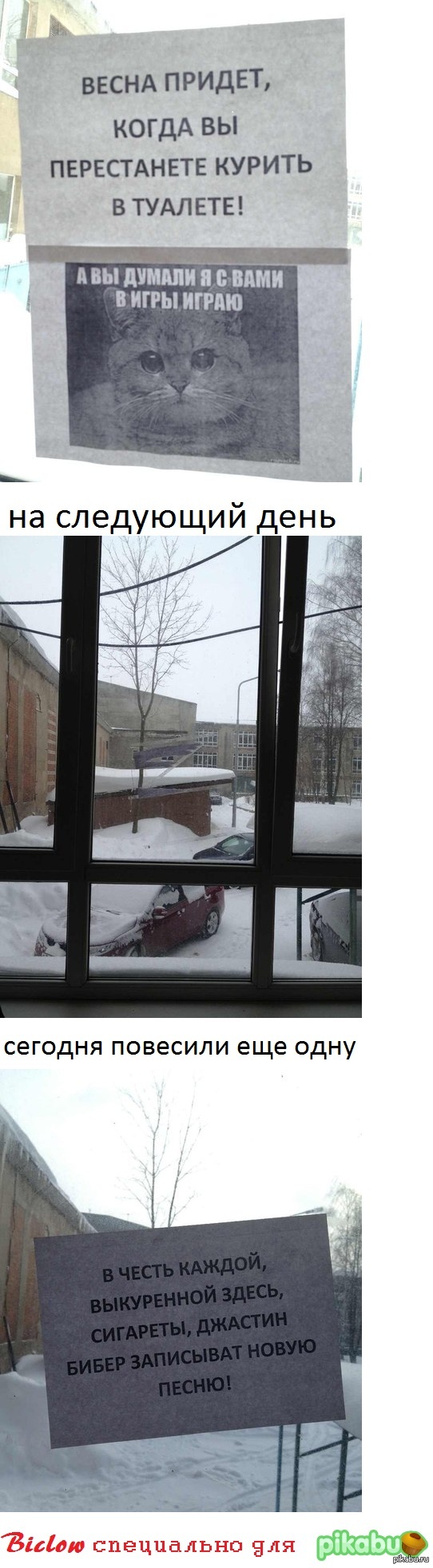 Борьба с курением в моем университете