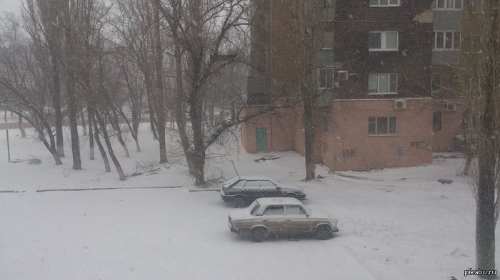 Типичный март в Волгограде.