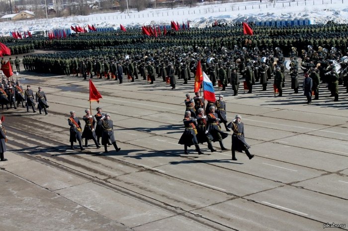 Подготовка к Параду Победы 2013 г.