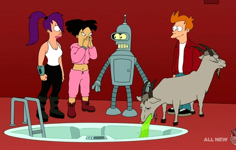 you think you left the original comment, but in fact - Futurama, GIF