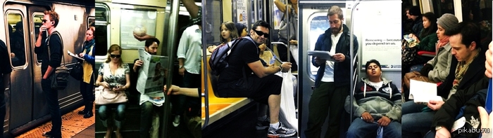 Знаменитости в метро. Кликабельно.