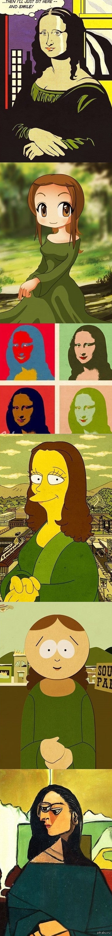 If Mona Lisa was painted by modern artists, then it would probably look like this: - My, Modern Art, AND, Mona lisa, Tag