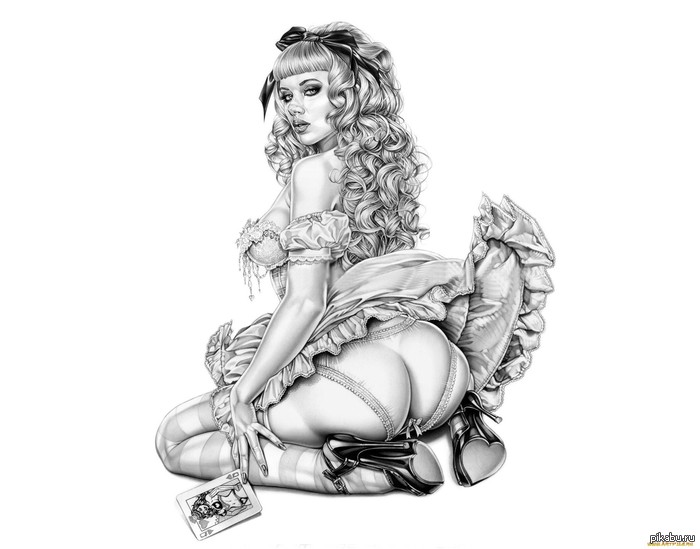 Alice in Wonderland - NSFW, Alice in Wonderland, Drawing