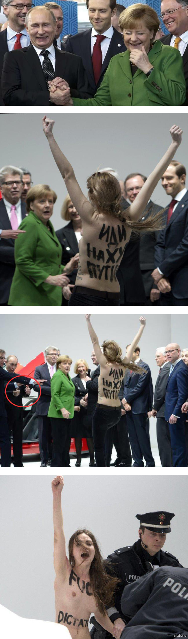 Meanwhile in Hannover - NSFW, Vladimir Putin, Boobs, Feminism, Protest, Hanover
