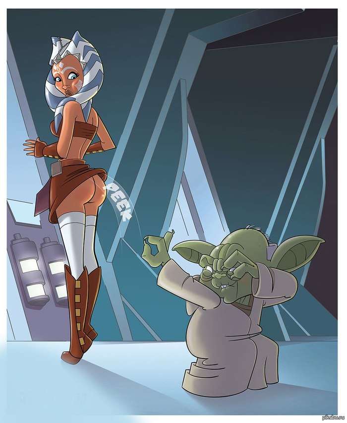 Oh, that old, green prankster. - NSFW, My, Star Wars, Yoda, Booty