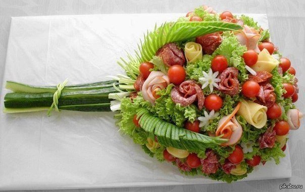Beautiful cake, in the form of a bouquet of flowers :3 - Bouquet, Flowers