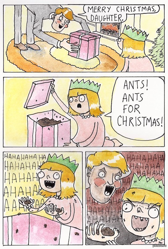 The best present for Christmas. - Ants, Presents, Christmas, Loving and understanding, Father