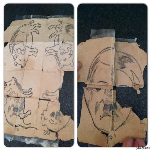 Если правильно сложить получится Гитлер