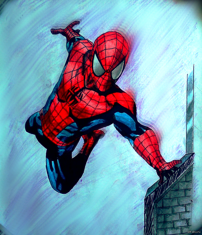 Нарисовал своего любимого супергероя)