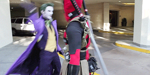 That feeling when you find in the comments of a person with whom you are on the same wavelength. - Deadpool, Joker, d-Piddy, GIF, Youtube, Cosplay