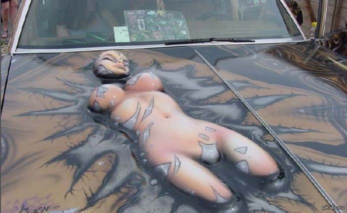 Airbrushing - NSFW, Airbrushing, Car