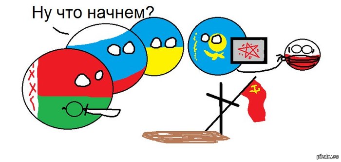 Оживим СССР - СССР, Польша, Countryballs