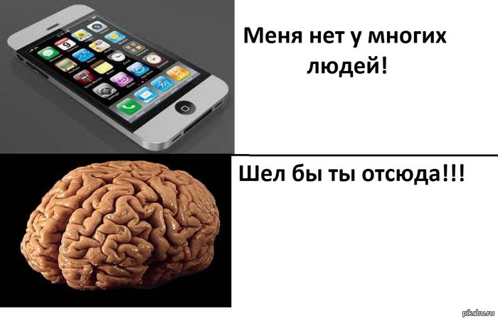 How about an iPhone - I xs, but at the expense of brains - it's relevant. - Brain, iPhone