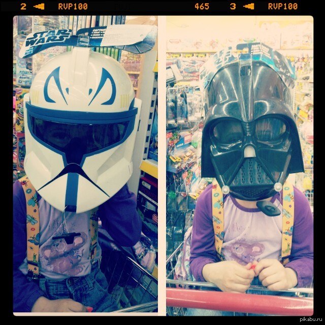 My daughter knows what to ask of me) - My, Star Wars, Mask