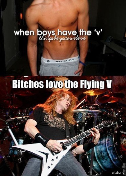 When guys have a V - Dave, Guitar, Mustaine