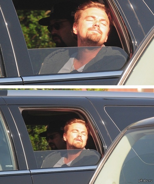 Леонардо ди Каприо, наслаждающийся солнцем