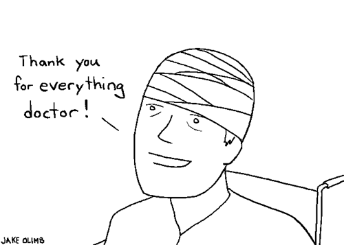 Веселая игра. Доктор под явно анестезией =)