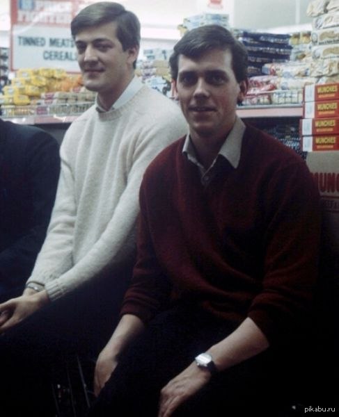 Стивен Фрай и Хью Лори в молодости