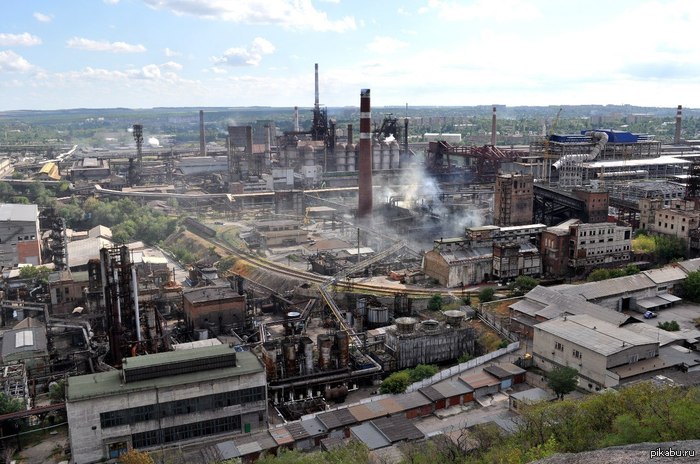 You look out the window, and there is such beauty ... - Donetsk, Dmz, beauty, Industrial, Industrial rock