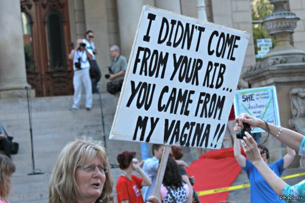 What was the first rib or...? - NSFW, Protest, Vagina, Female, Women