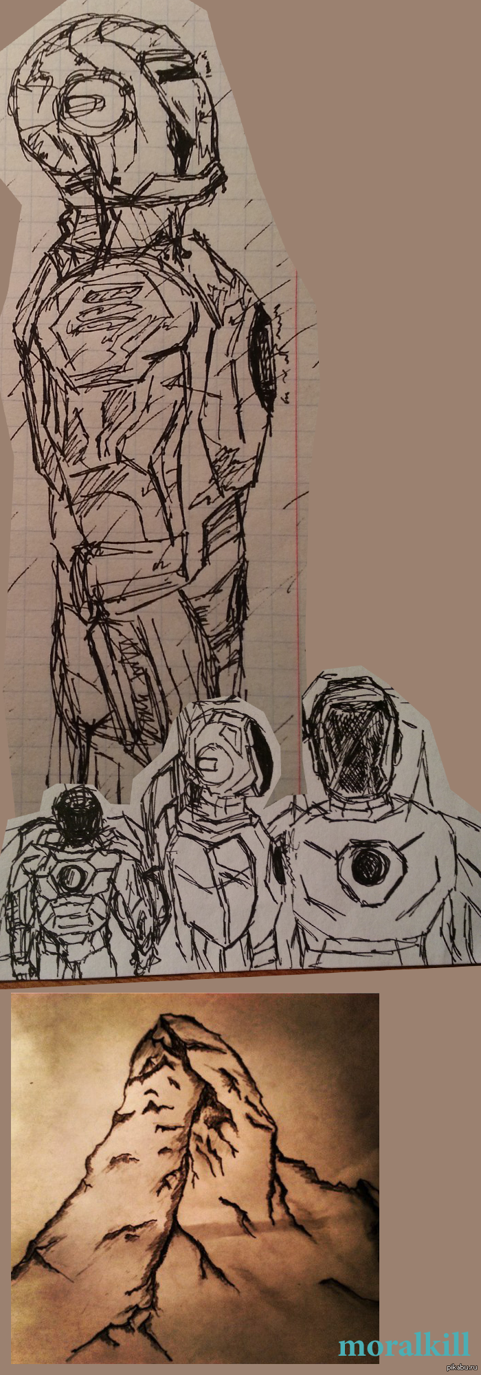 Бывает делаю зарисовки, когда тоска одолевает... Извиняюсь за master paint.