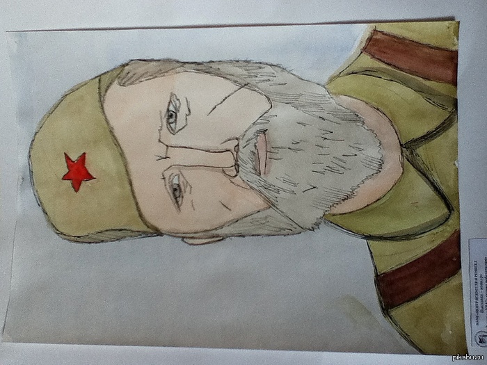 Drawn by the younger sister of the second grader - Drawing, Victory Day, May 9 - Victory Day