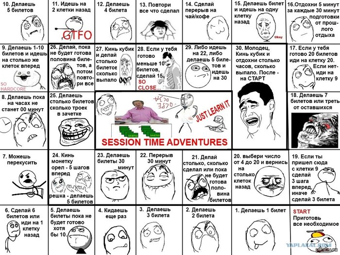 Session time adventures