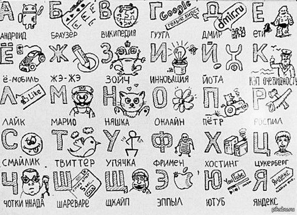 Современный вариант азбуки | Пикабу