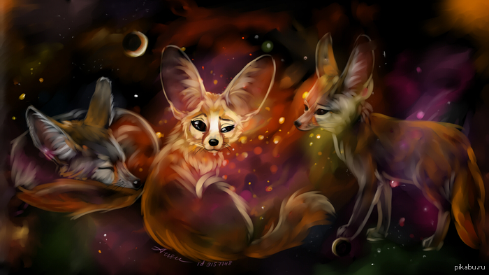 Recently there was a post about Fennec, and so, thanks to Arisu for creating this masterpiece :) - Tachibana Arisu, Fox, Fenech, Thank you