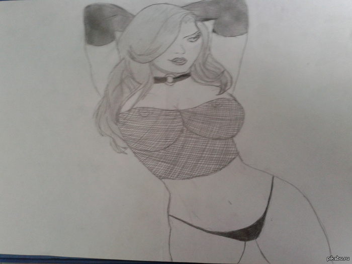 How do you like this drawing? - NSFW, My, Drawing, Girls