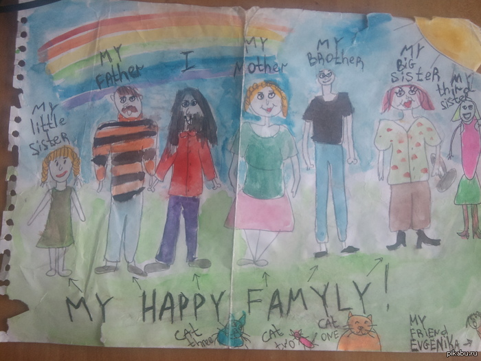 "My happy famyly"