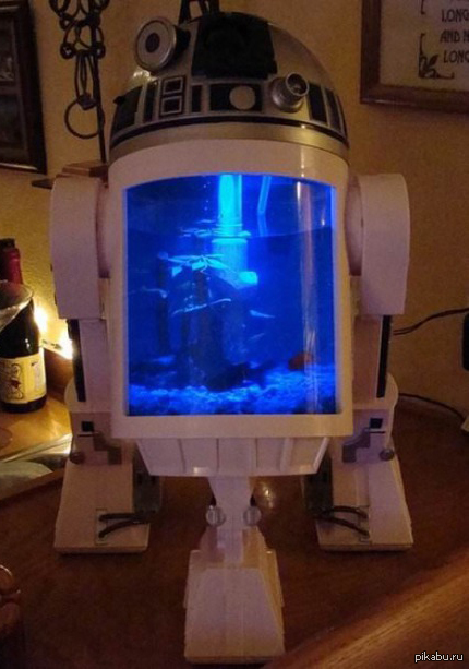 Пожалуй, самый креативный аквариум.