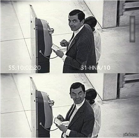 When you see a camera in a store... - Mr. Bean, Rowan Atkinson, Picture