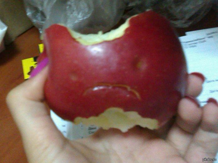 angry apple   -  