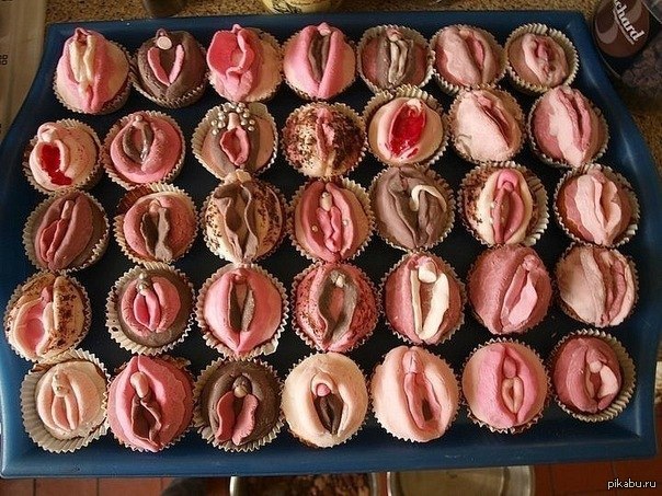 3.14 baked cupcakes. - NSFW, Cameltoe, Cake, Astonishment, , Vareniki