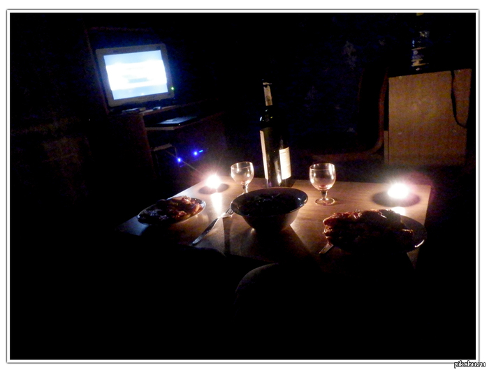 And let the whole world wait. - My, Dinner, Candles, Milota
