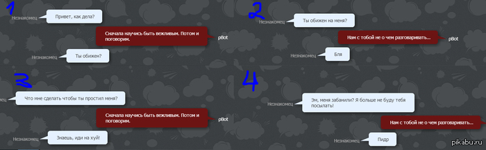 Забанили в Pbot'е...  Присутствует мат!